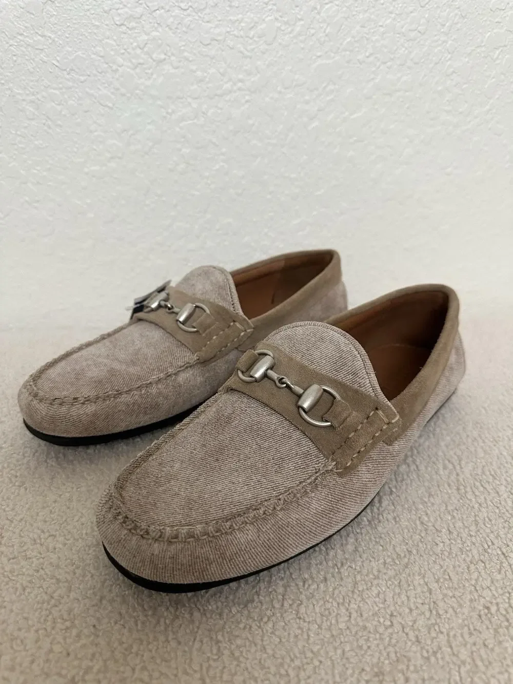 Allen Edmonds Sebastian Bit Driving Loafers Shoe Mens Size 9 D Bone New